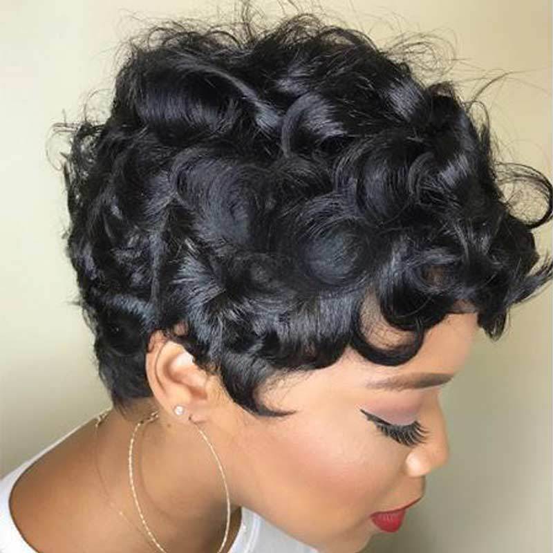 Luna Wig 026 Soft Short Curly Layered for Black Women
