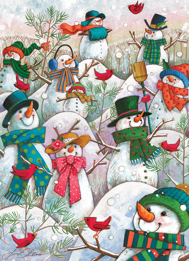 Hill of a Lot of Snowmen | 500 Piece