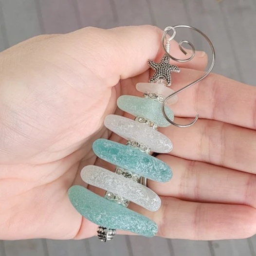Sea Glass Christmas Tree Ornament/2024 Christmas Ornament