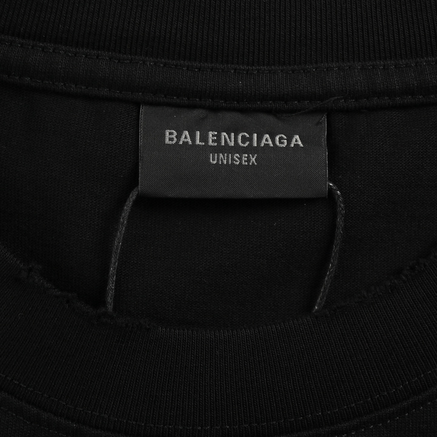 Balenciaga Cola mottled printing wash ripped short sleeves