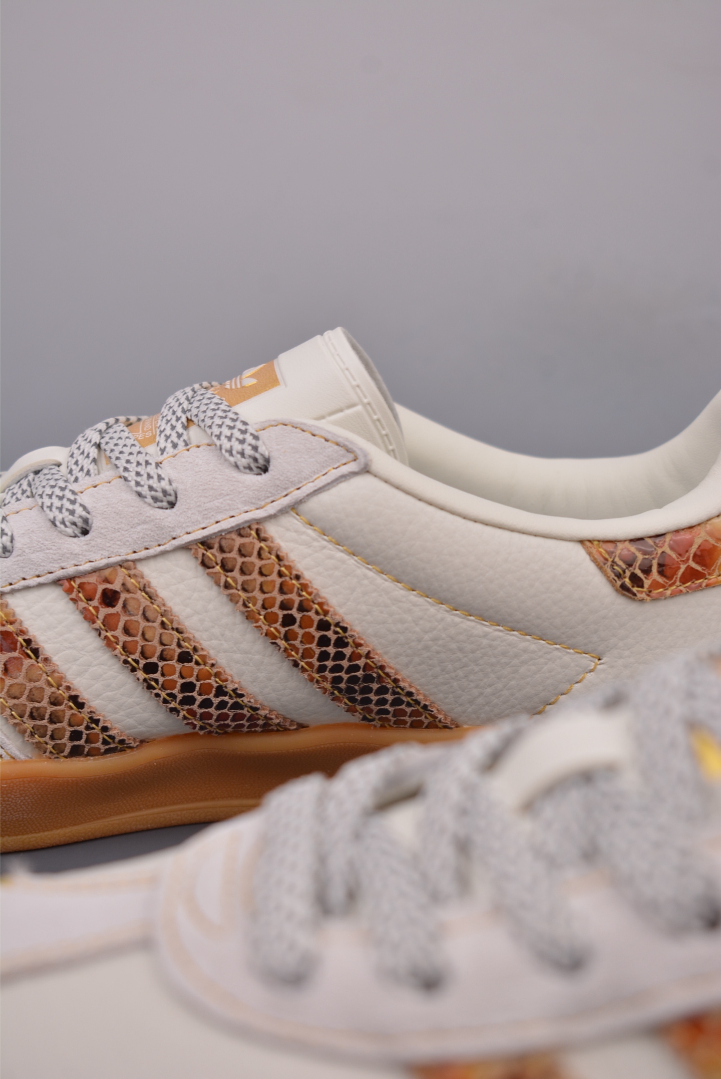 The North Face x Adidas Originals Samba OG Off-White Python Print JR1256