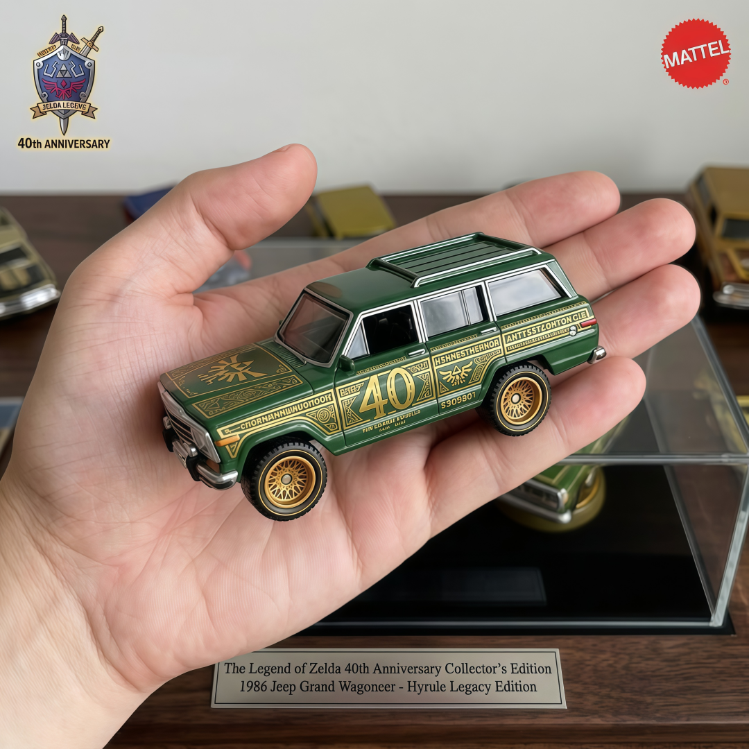 Hot Wheels 1986 Zelda Heritage Jeep (40th Anniversary)
