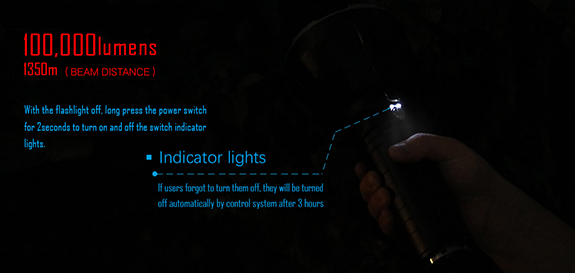 100000 Lumen Big Flashlight High Power LED XHP70 Waterproof Flash Light