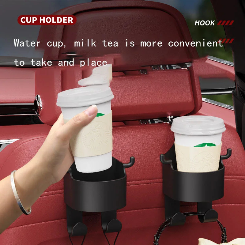Car Accessories Rear Back Multifunctional Rear Small Hook Water Cup Holder