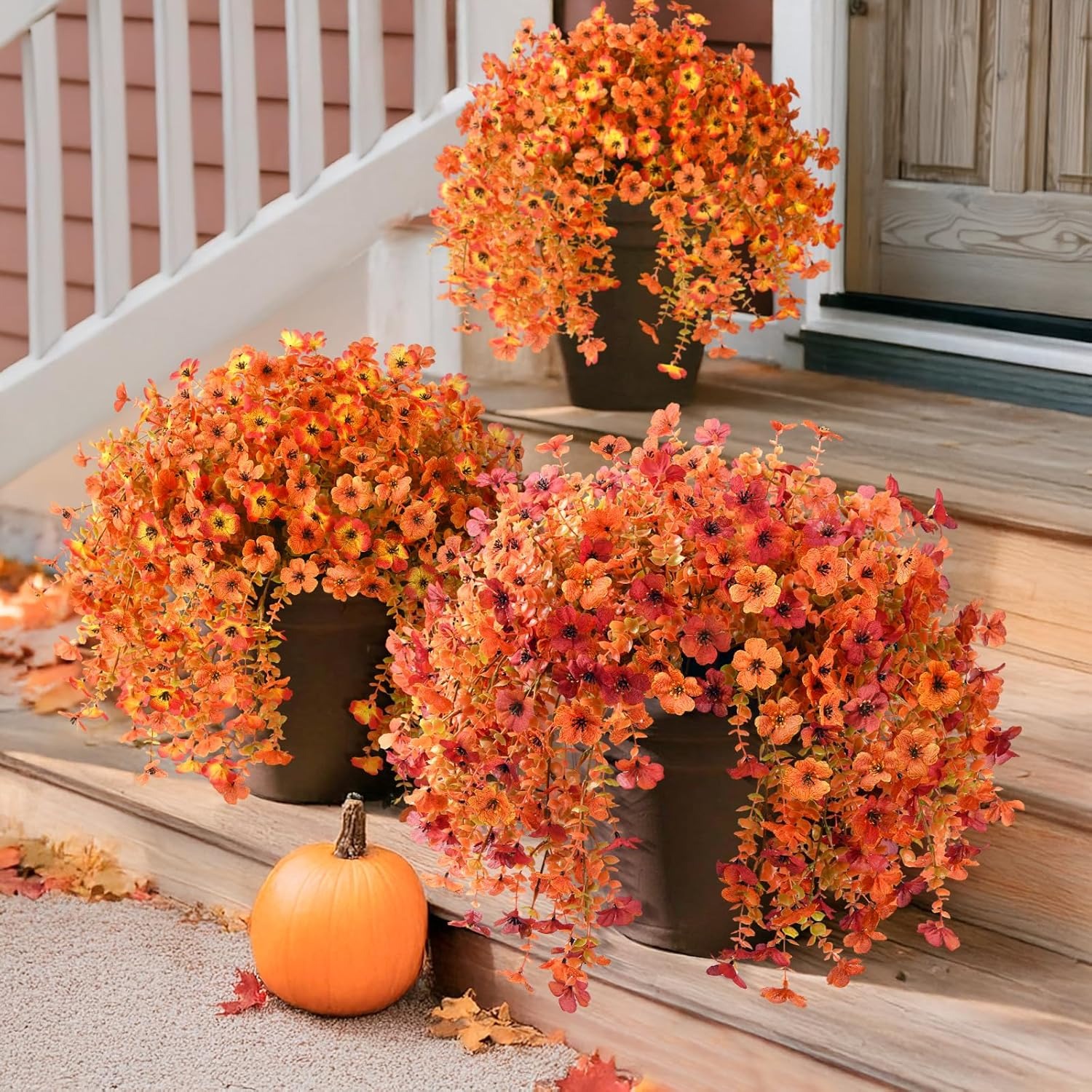 🔥LAST DAY 50% OFF🔥2 PCS Artificial Hanging Silk Fake Daisy Realistic Flowers ,UV Resistant