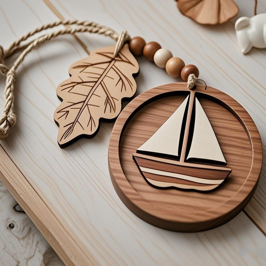 🎁Wooden Memorial Ornaments - Cherish Precious Memories!✨