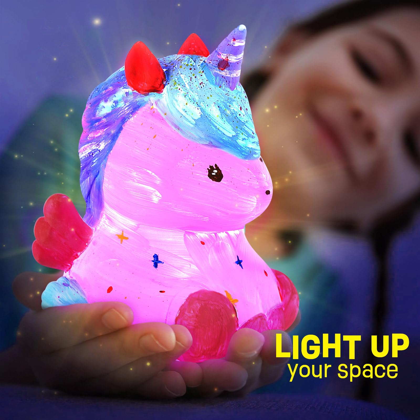 Paint Your Own Lamp Kit, Light up Art Supplies Arts & Crafts Kit