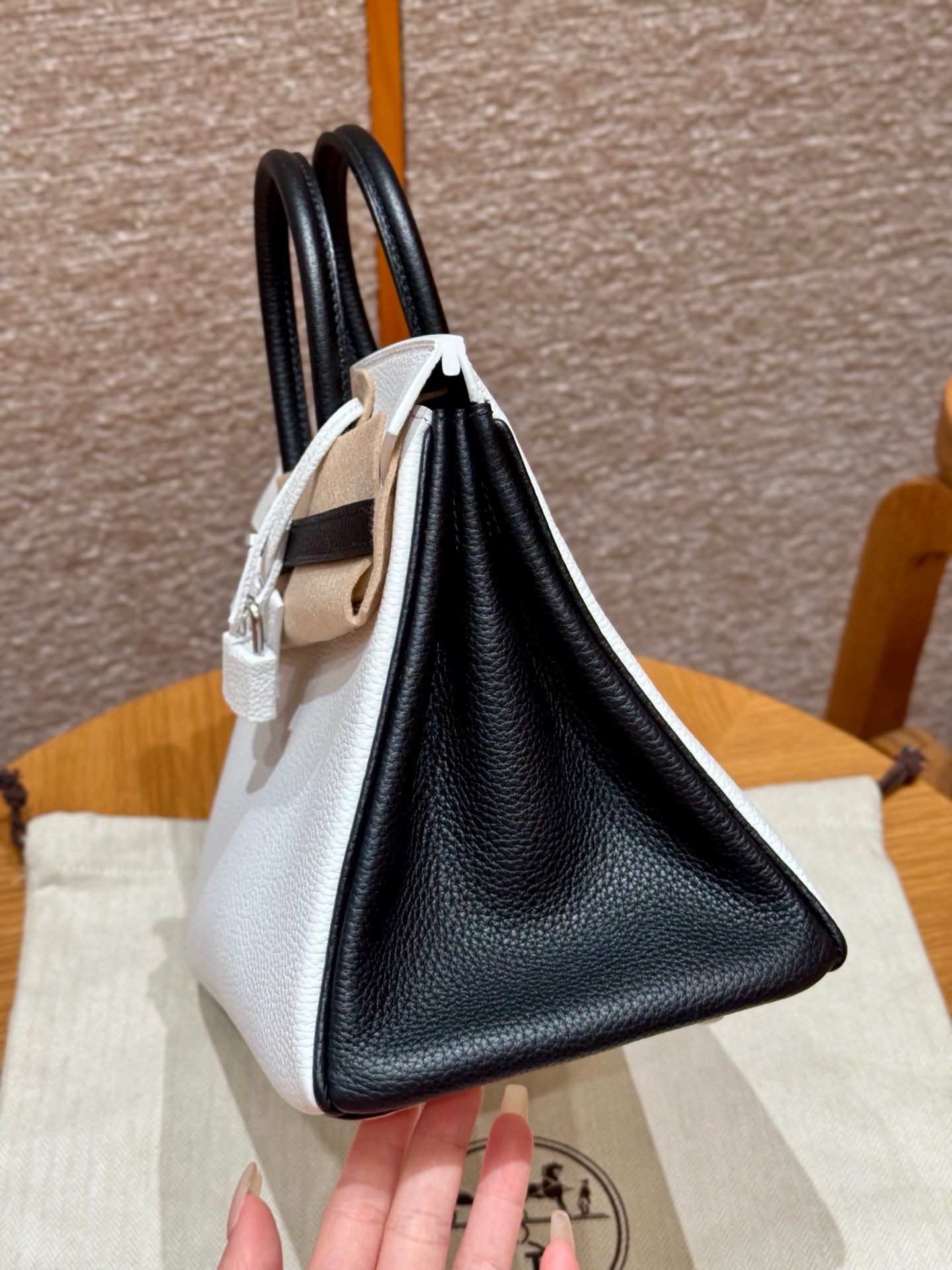 Hermès Birkin 01Blanc89Noir (Handmade to order)