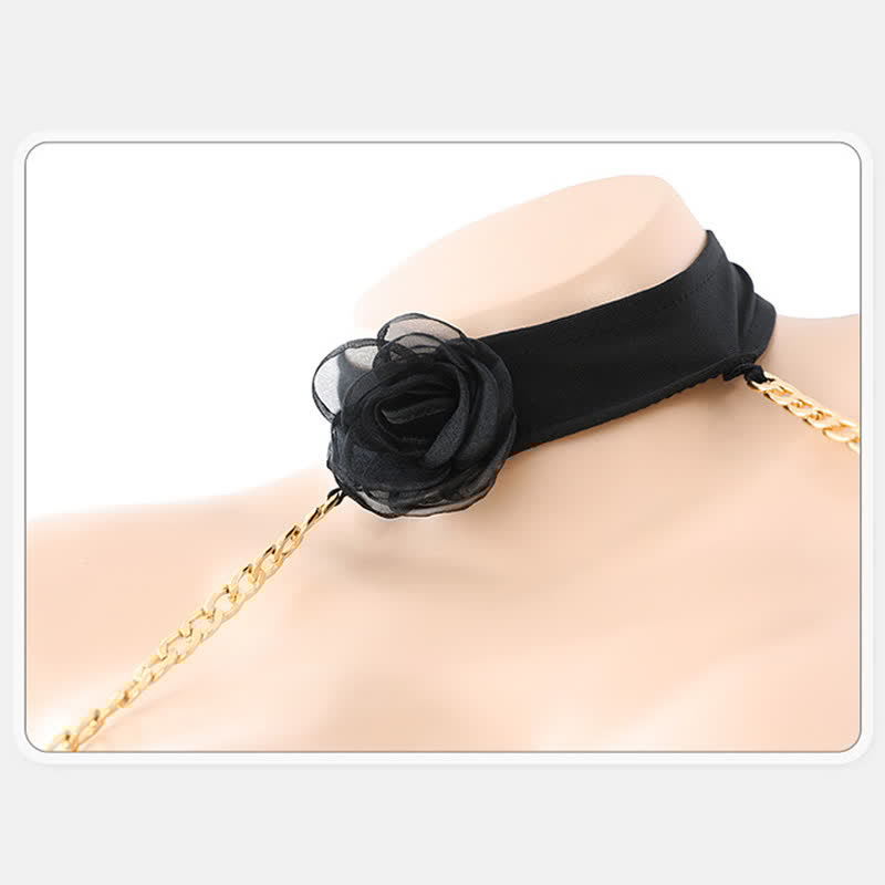 Han Costume Sexy Halter Hollow Out Chain Lingerie Dress