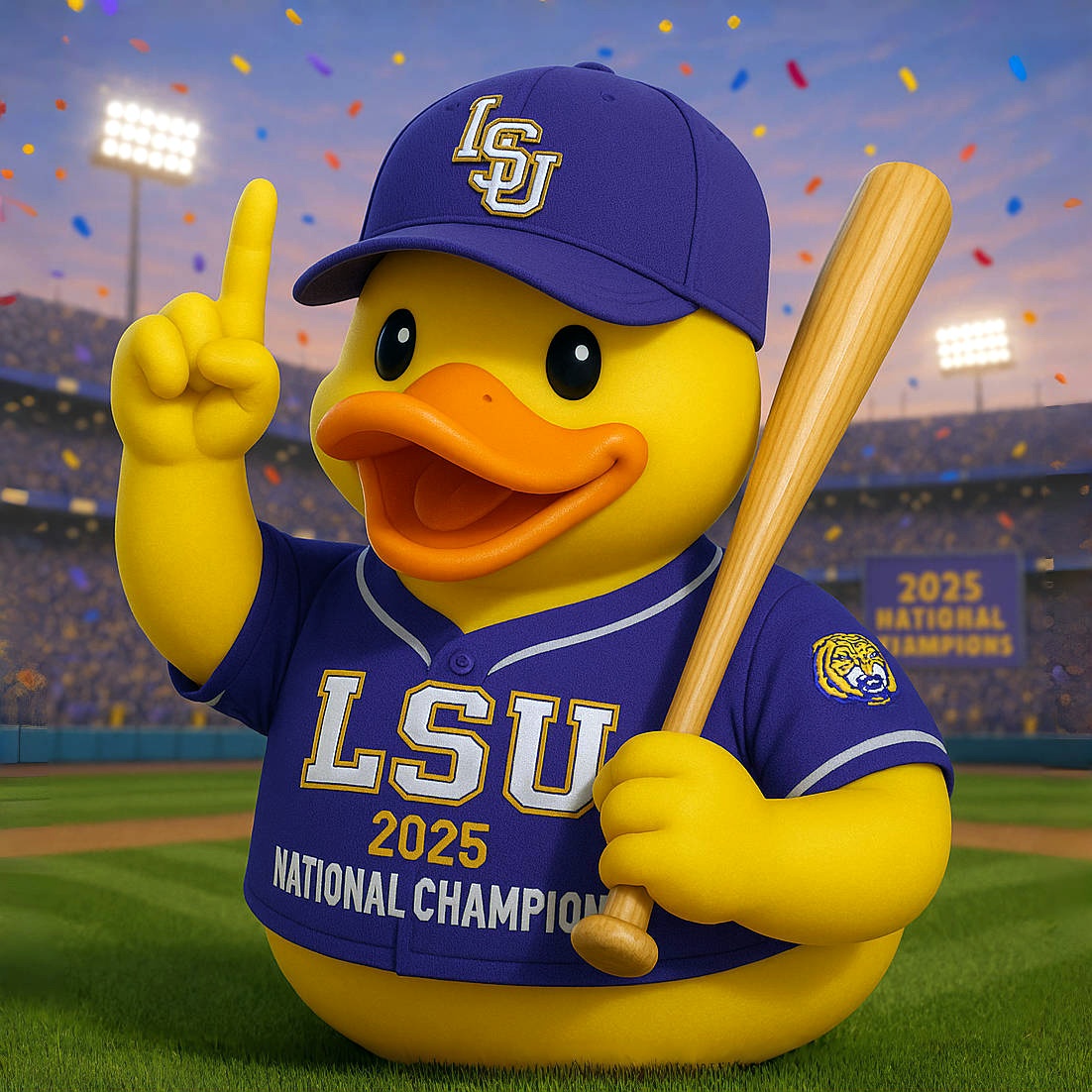LSU’s 2025 Champion Duck