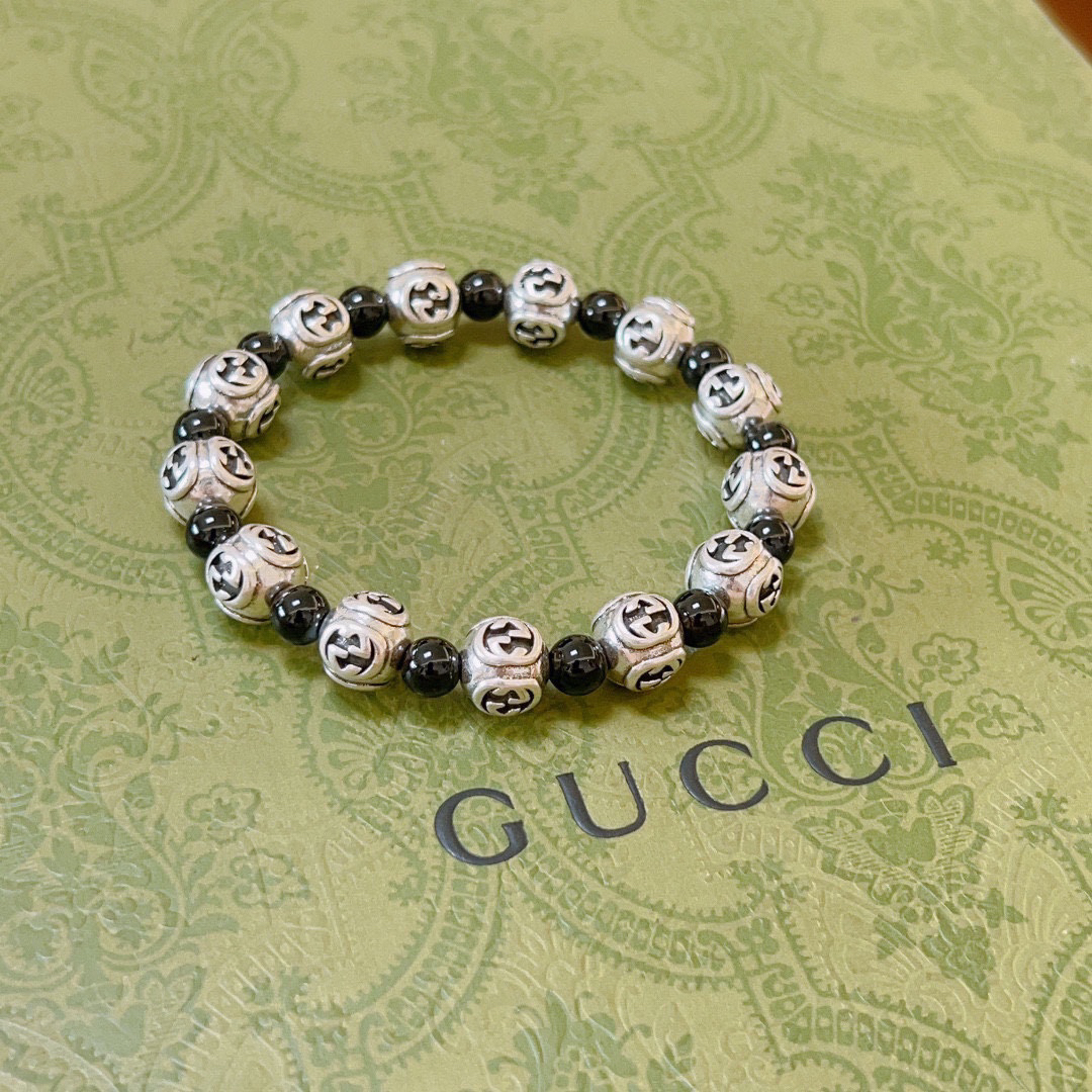 Gucci Black Onyx Vintage Bracelet