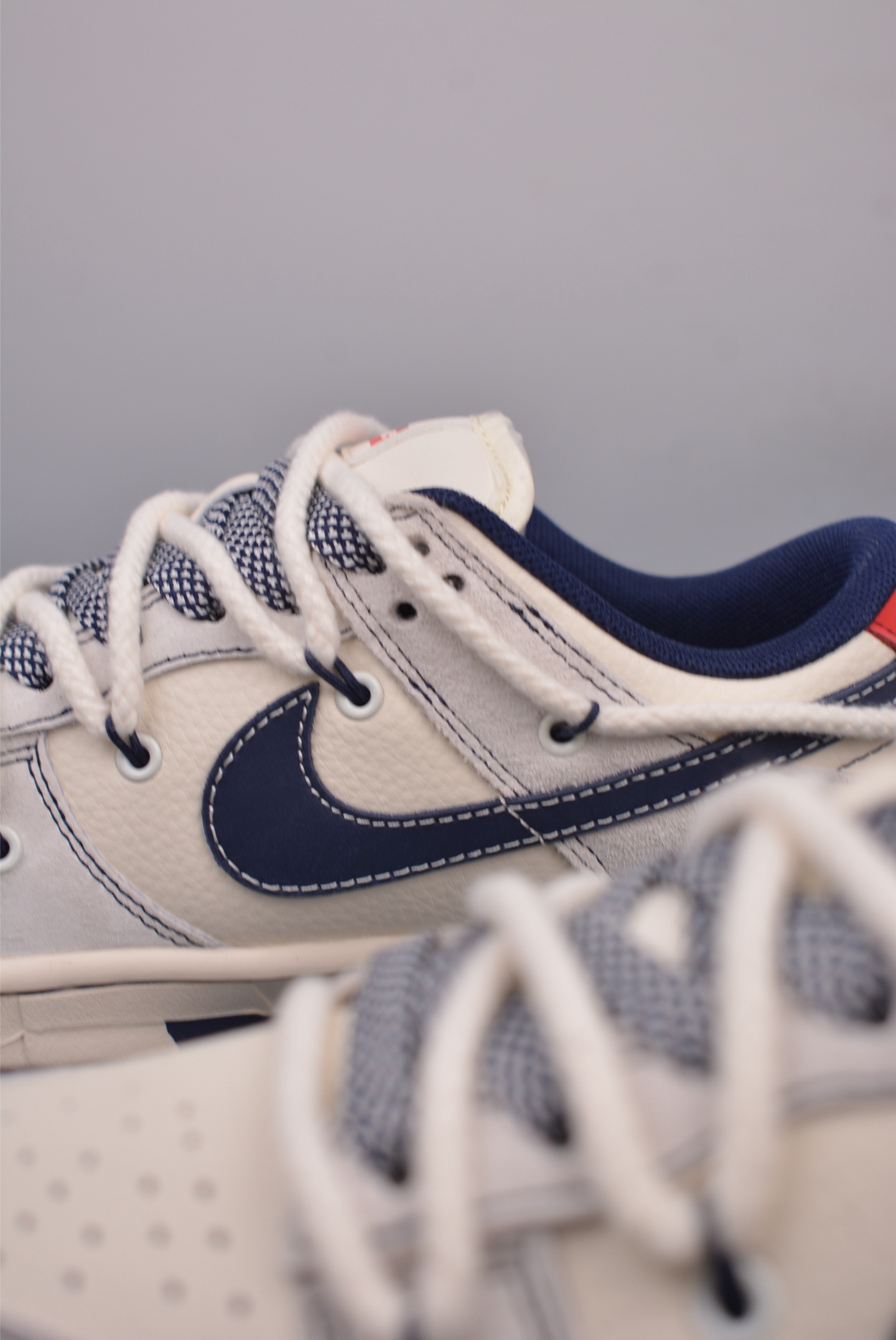 Supreme x Nike By You SB Dunk Low Retro SP Shoes Beige Blue YX5066-235