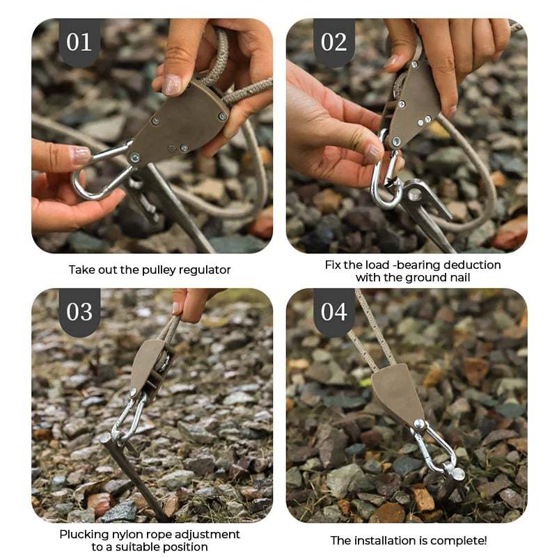 🔥Last Day 60% OFF🔥Portable Adjustable Fix Camping Rope