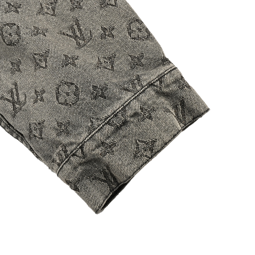 Louis Vuitton 24Fw grey monogram jacquard suit denim jacket