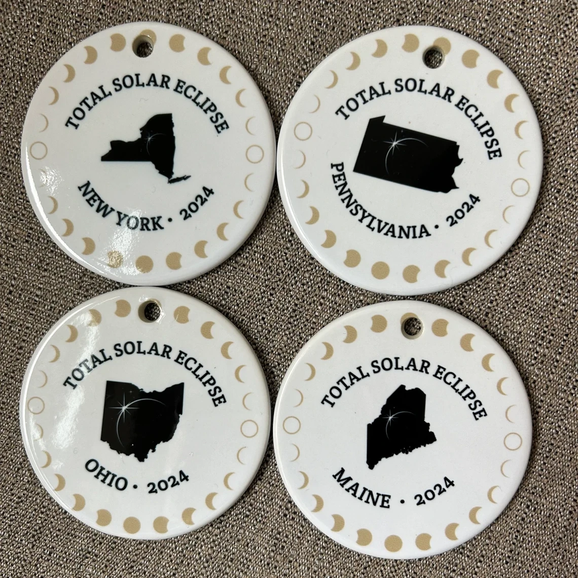2024 Great North American Eclipse | Unique Souvenir