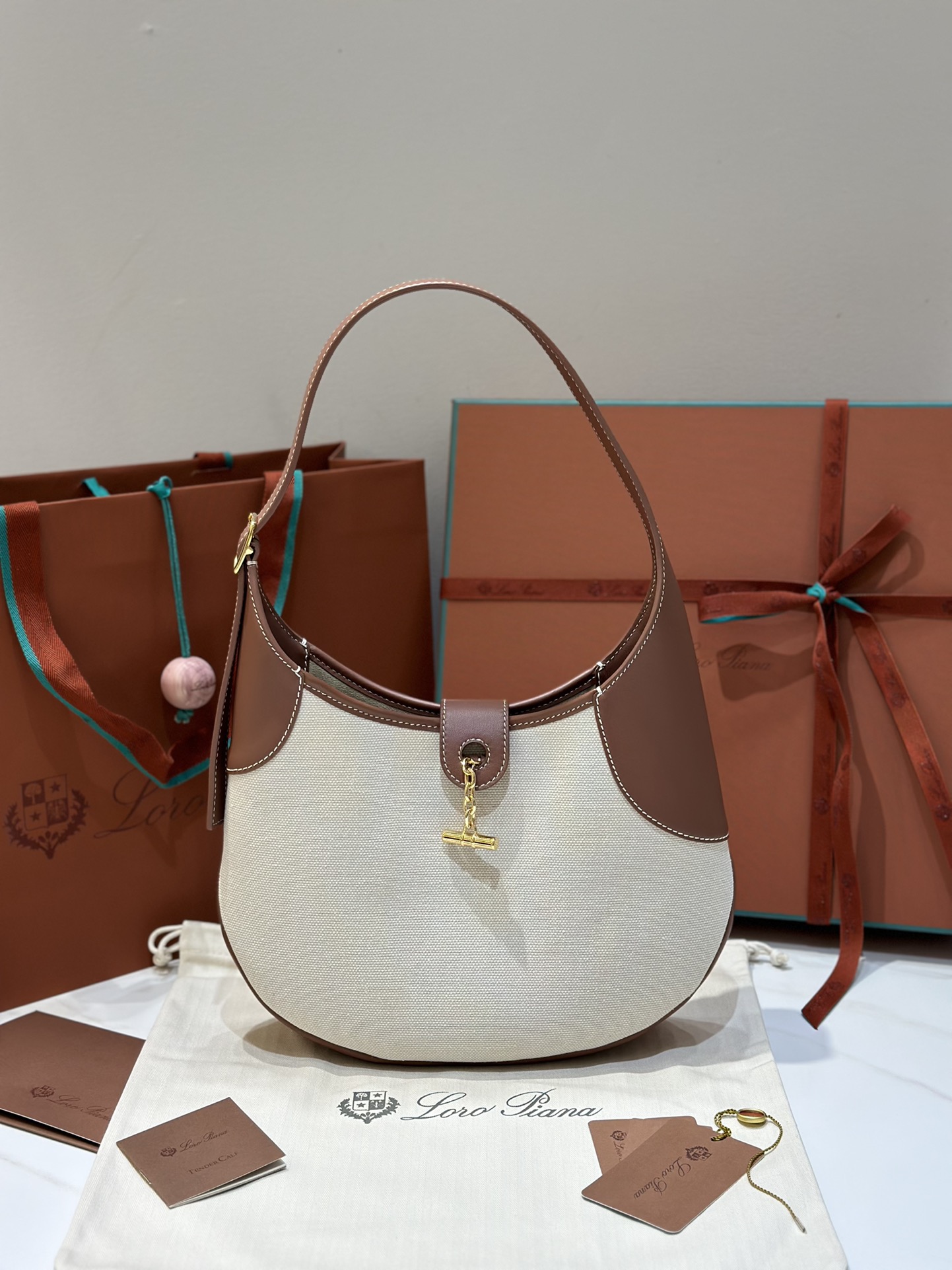 Loro Piana Bobbin Underarm Bag