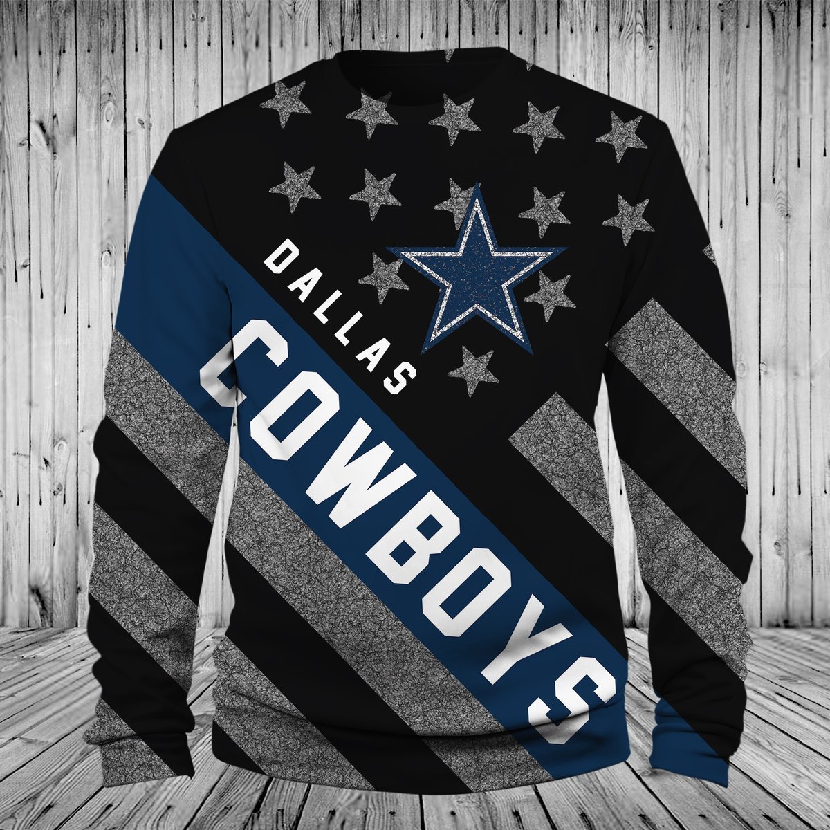 COWBOYS 3D HOODIE FLAG2
