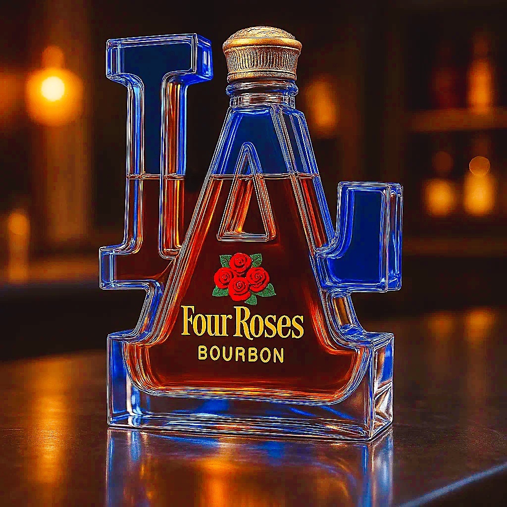 LA Whiskey Bottle