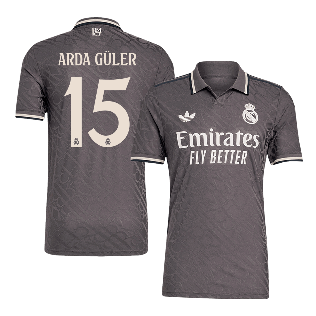 Authentic ARDA GULER #15 Real Madrid third away football shirt 2024/25