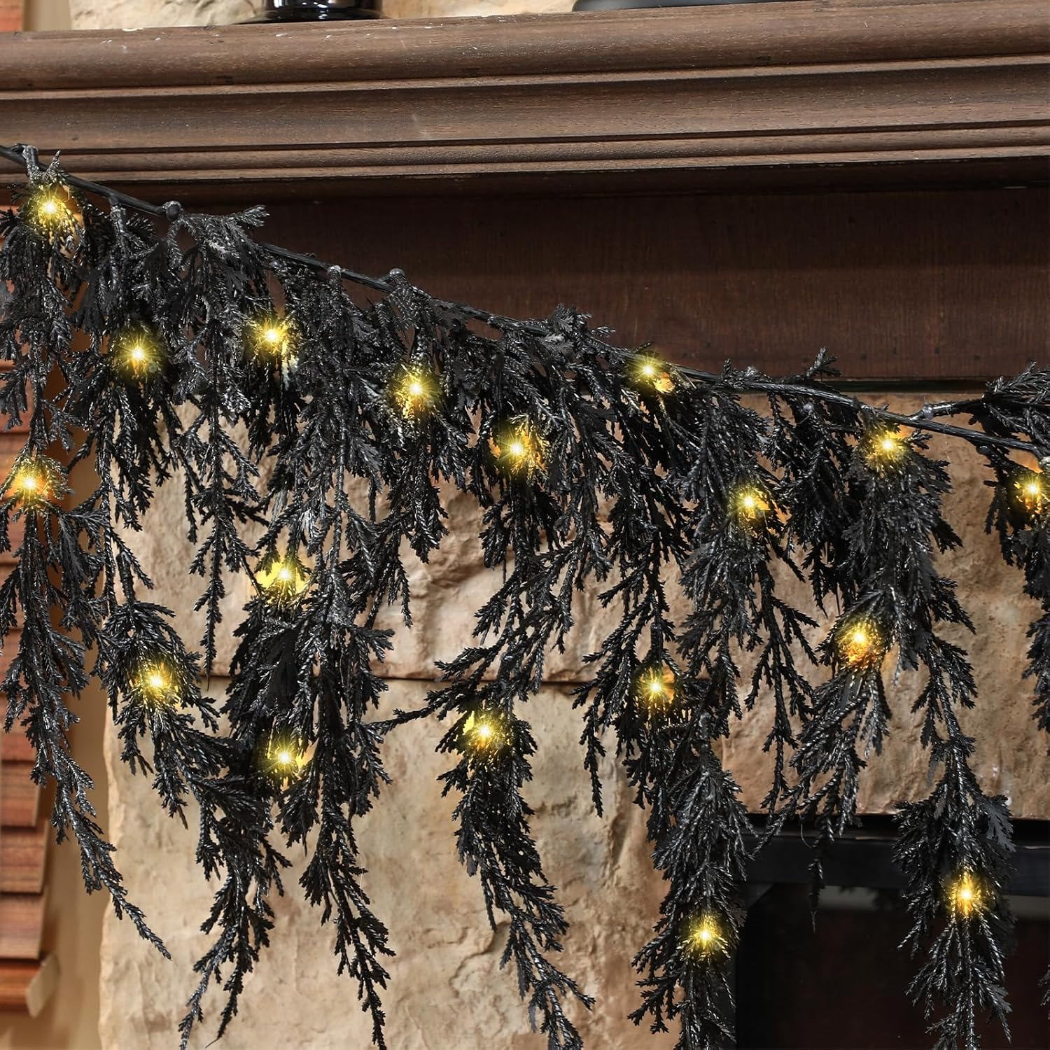 On Sale🔥6 FT Black Cypress Garland