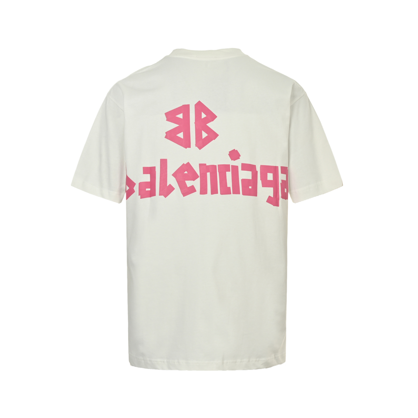 Balenciaga 25ss masking tape print short-sleeve shirt