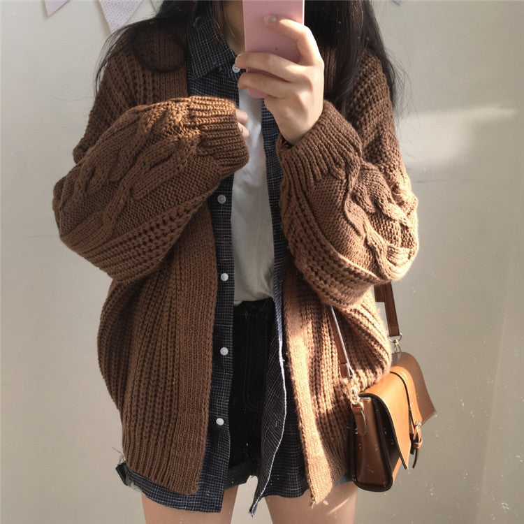 Warm Knit Sweater Cardigan