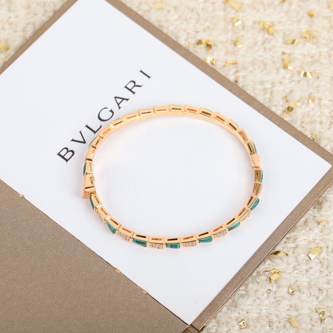 Bulgari Serpenti Viper mother-of-pearl bracelet