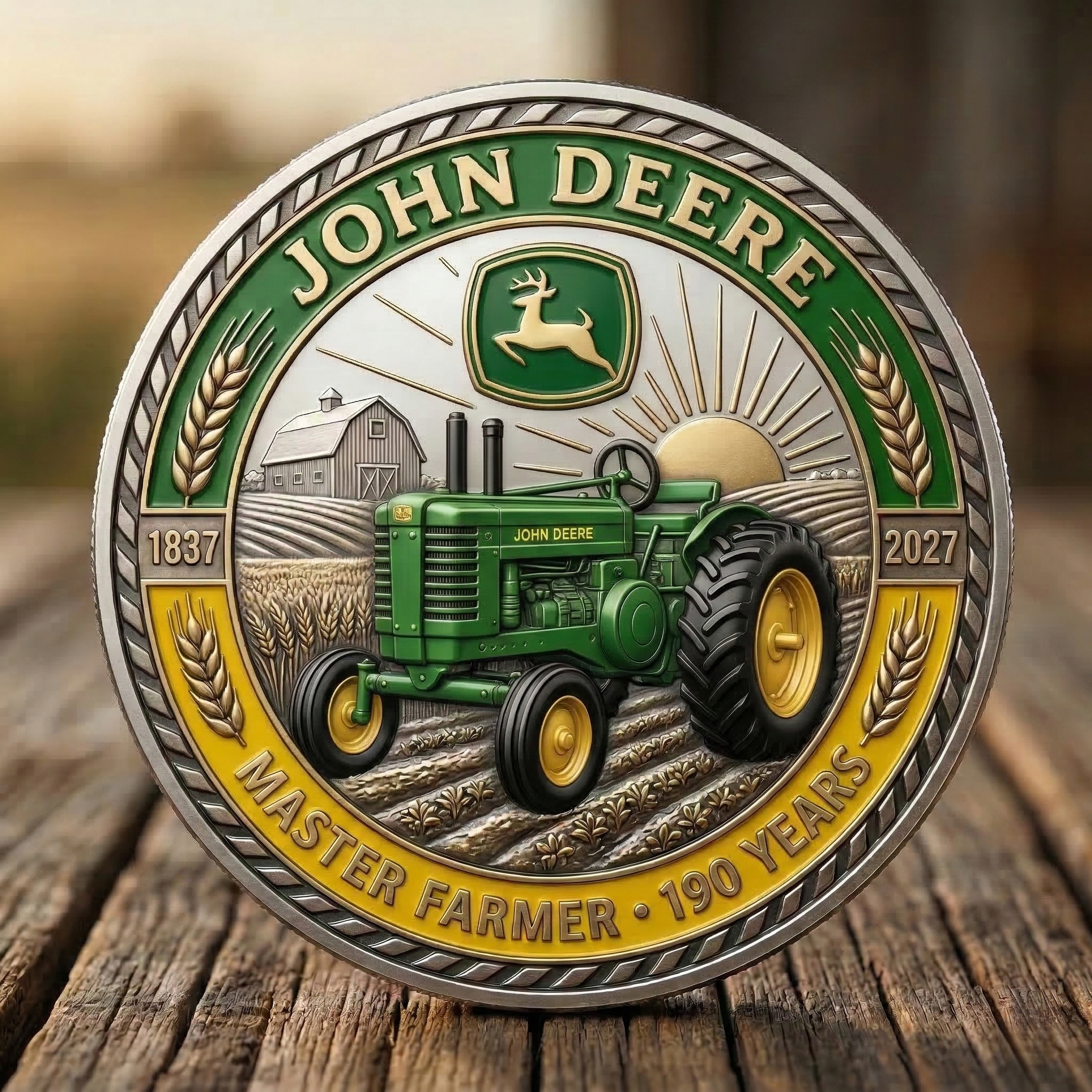 John Deere 190th Anniversary Master Farmer Commemorative Coin