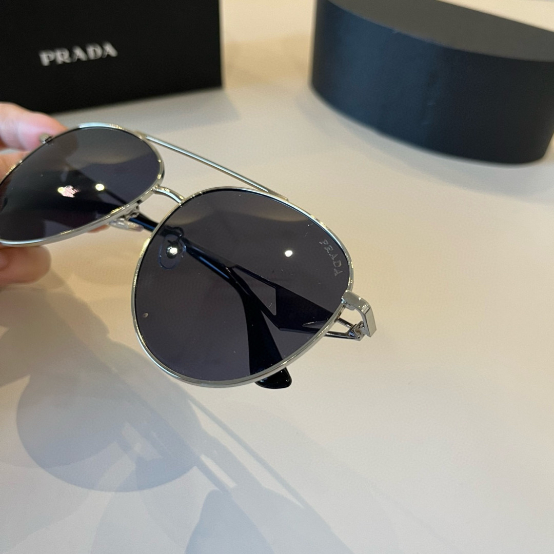 Prada round frame sunglasses