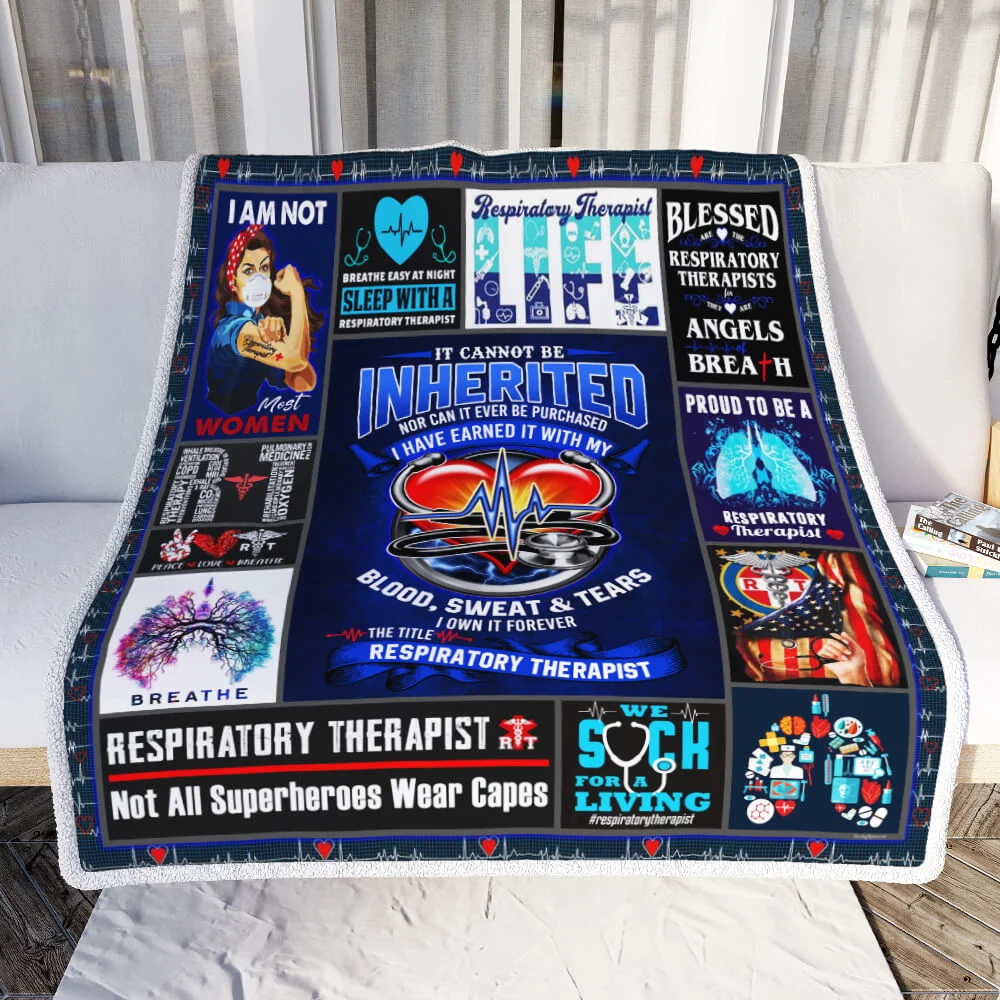 Respiratory Therapist Sofa Throw Blanket