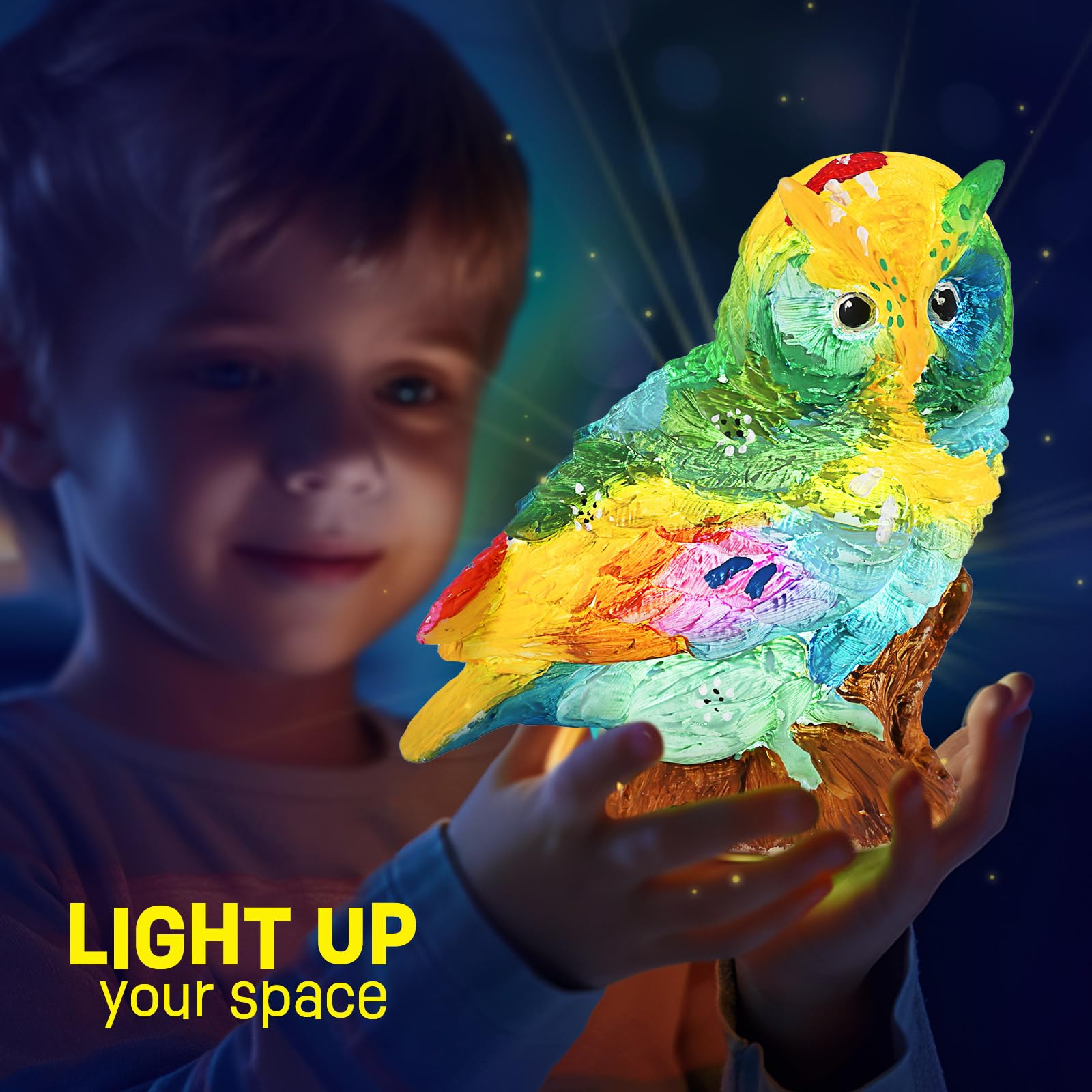 Paint Your Own Lamp Kit, Light up Art Supplies Arts & Crafts Kit
