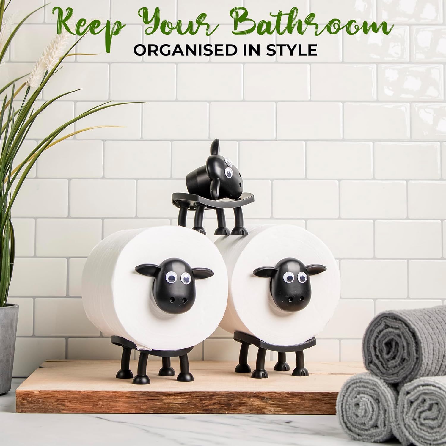 💖Last Day 49% OFF💖Funny Sheep Toilet Roll Holder - 3 Pack