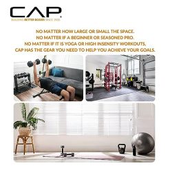 CAP Barbell 150 LB Coated Hex Dumbbell with Tinted Handle Weight Set and Vertical Rack