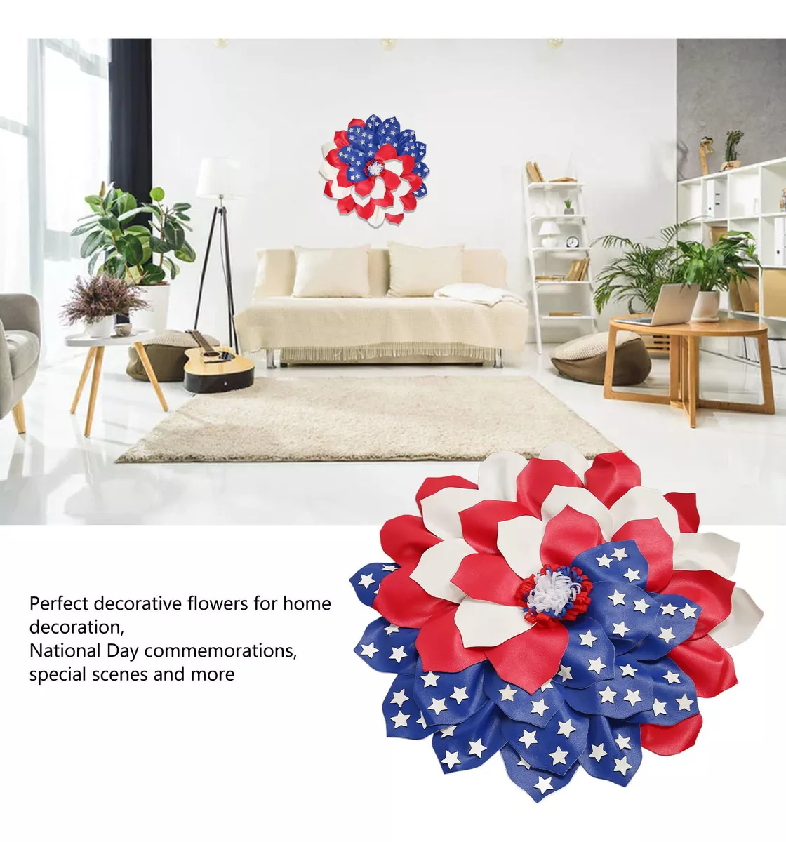 🔥[SAVE 50% OFF]--16inch/40cm American Flag Wreath-BUY 2 GET 10% OFF & FREE SHIPPING