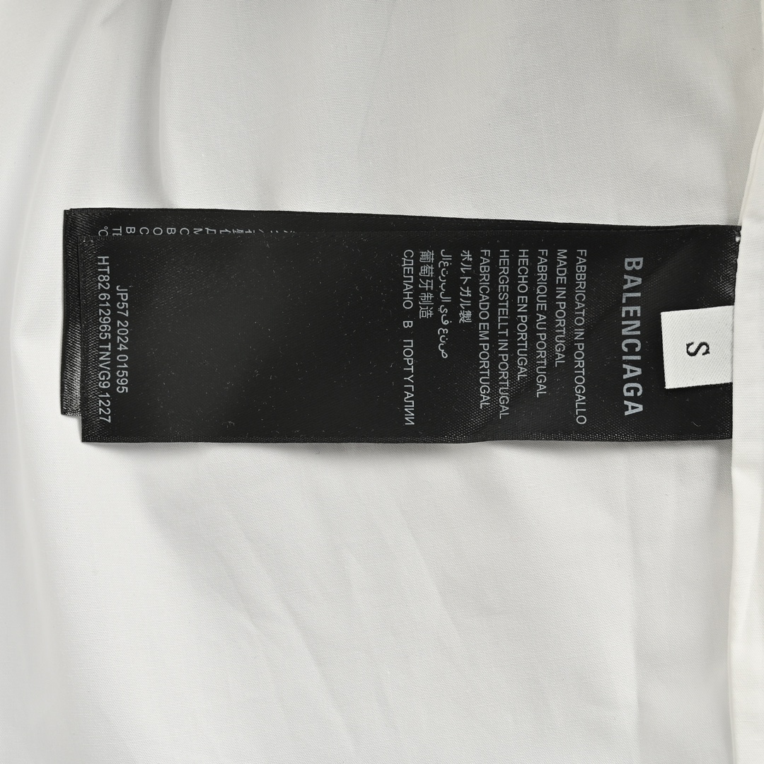 Balenciaga 24Fw ring-shaped logo shirt