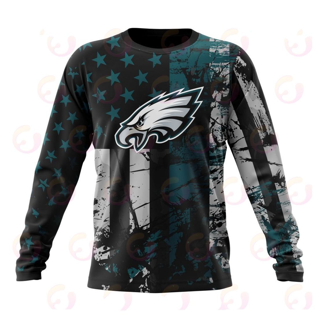 PHILADELPHIA EAGLES 3D HOODIE JERSEY FOR AMERICA