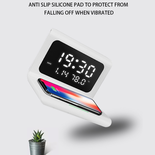 🎉Winter Sale 30% OFF - New Creative Wireless Phone Charging Station With Digital Alarm Clock