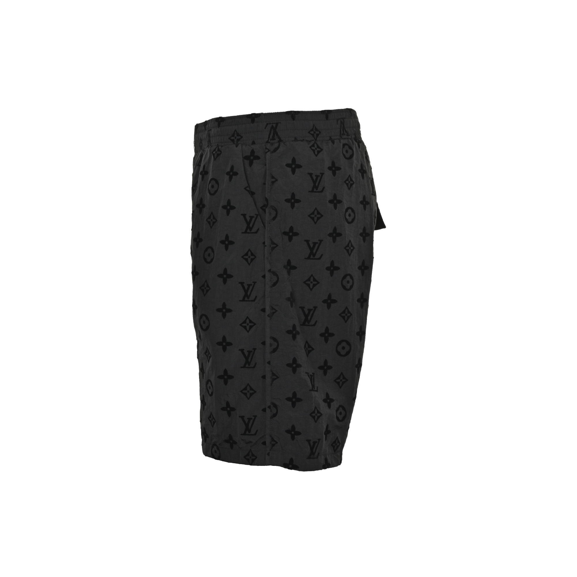 Louis Vuitton 25ss all over monogram flocked beach shorts