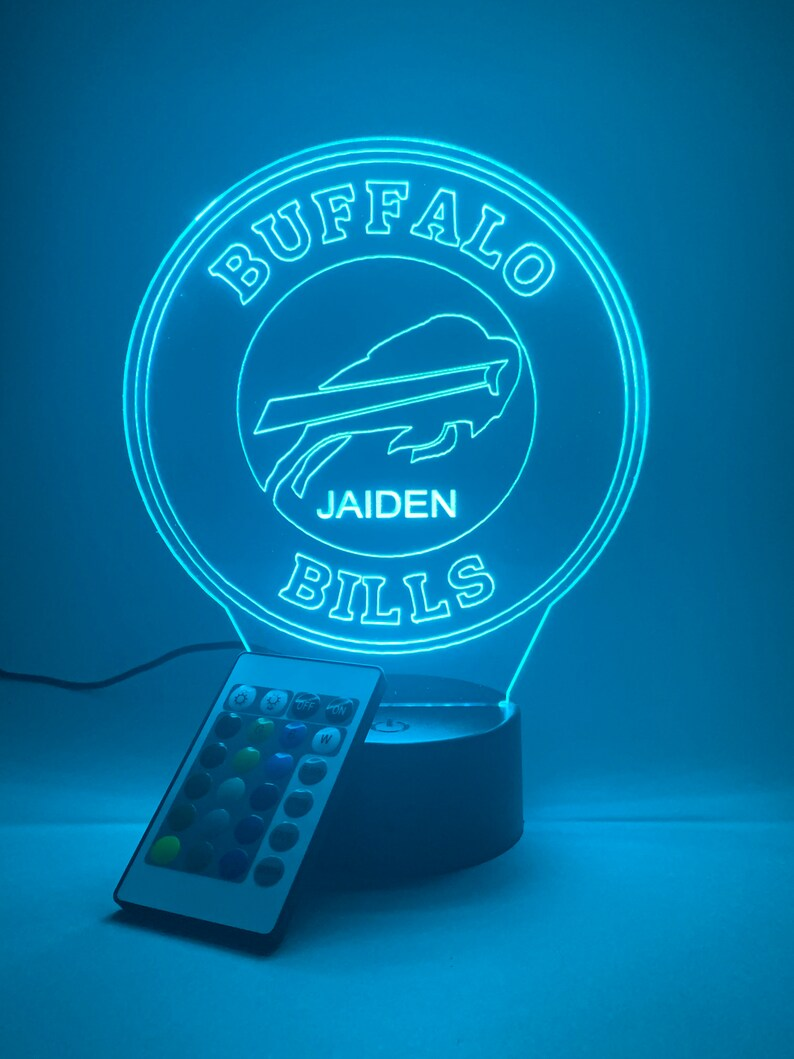 BUFFALO BILLS 3D LAMP PERSONALIZED