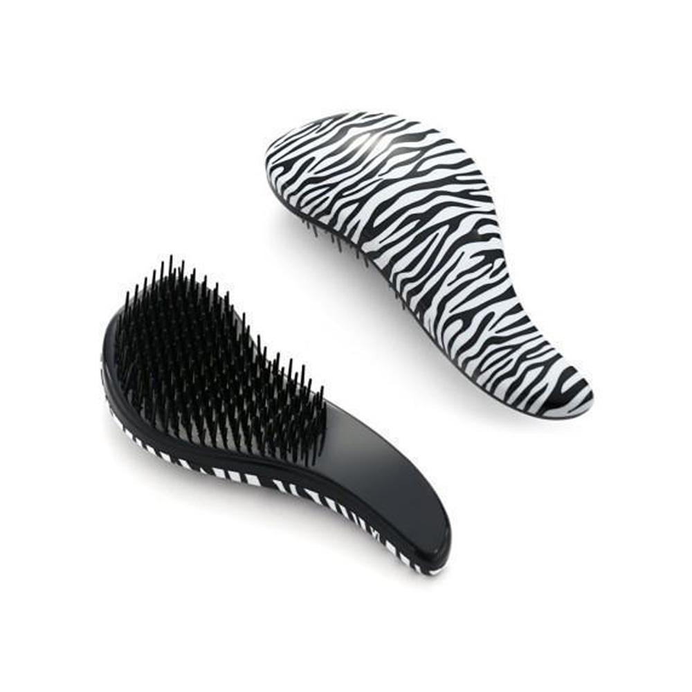 LunaWigs Detangling Zebra Stripe Massage Hair Comb