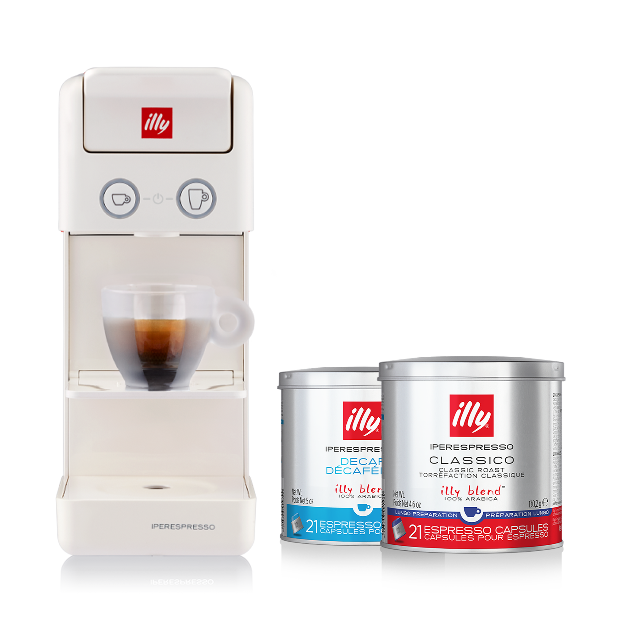illy Y3.3 - 特濃膠囊咖啡機 - 溫柔奶白