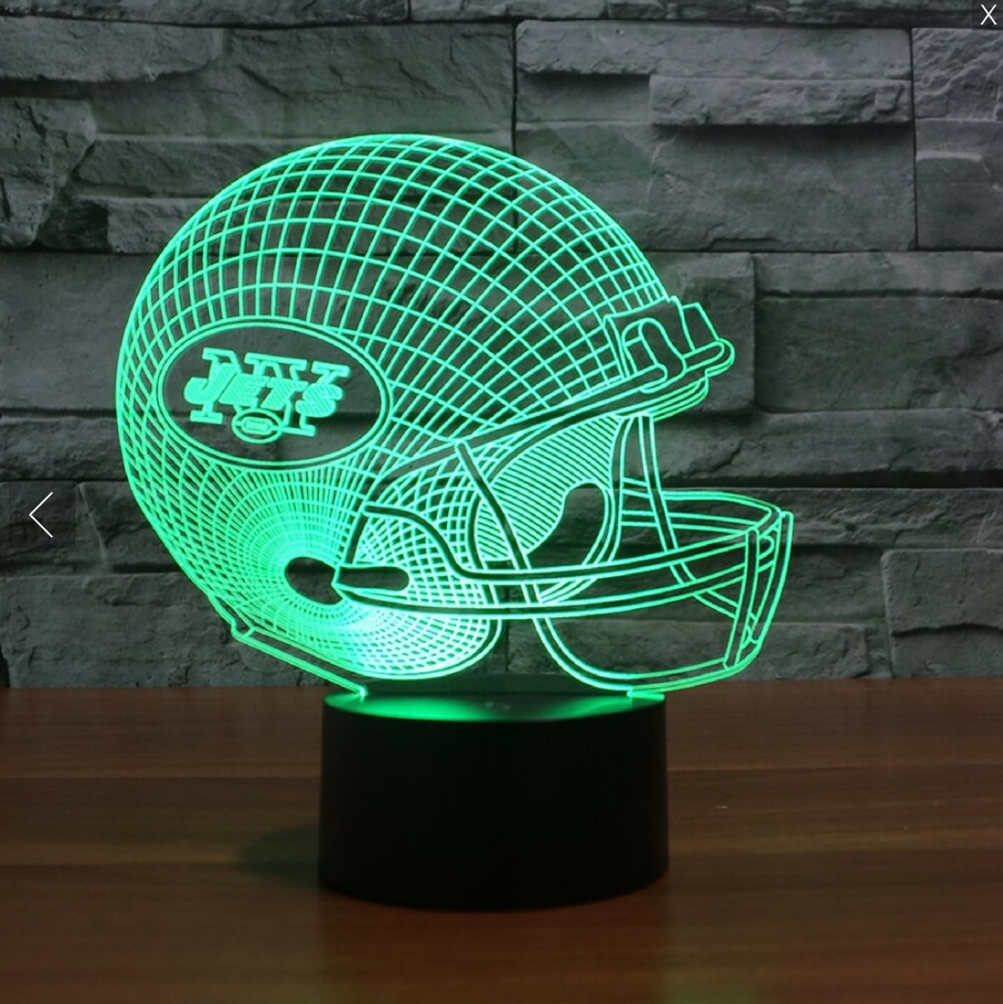 NEW YORK JETS 3D LED LIGHT LAMP