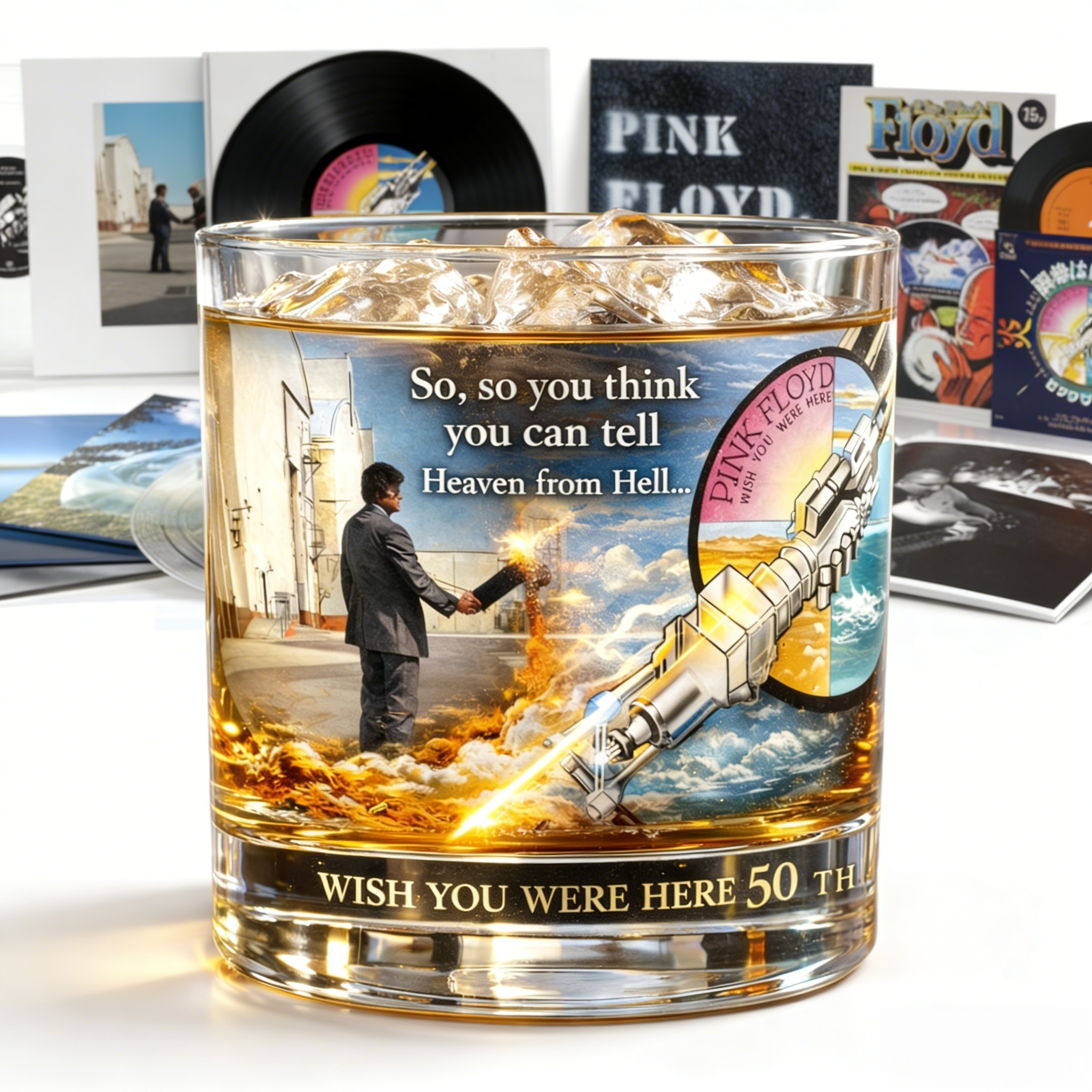Pink Floyd – “Wish You Were Here” 50th Anniversary Whisky Glass