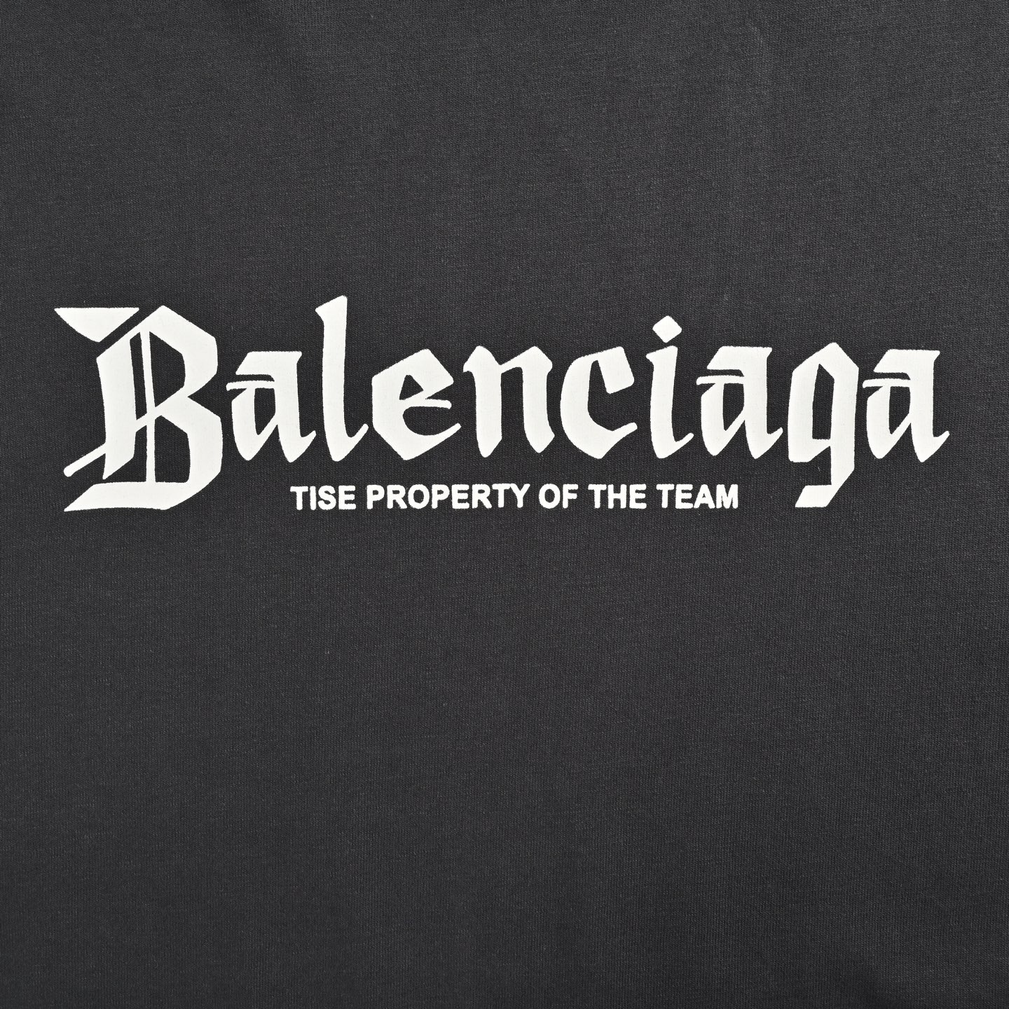 Balenciaga 25ss Gothic letter print short sleeve