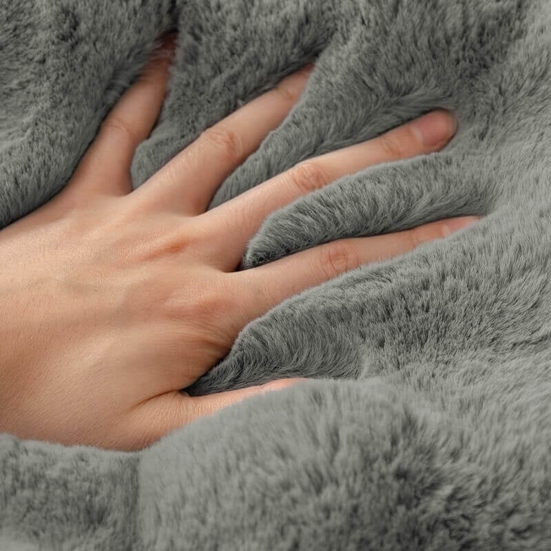 😍Cosy Plush Solid Colour Non-slip Couch Cover