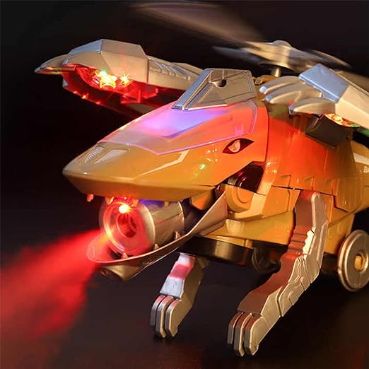 2024 New Transforming Dinosaur Helicopter Toy 🔥- Simulated Flame Spray