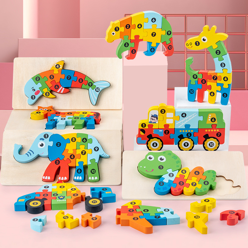 (🔥NEW YEAR HOT SALES 50% OFF)Three-dimensional wooden puzzle for children-BUY 2 GET 10% OFF