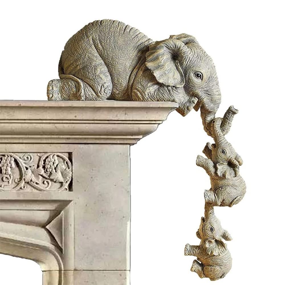🔥Mother's Day Early Sale-[SAVE 50% OFF]Elephant Sitter Hand-Painted Figurines(Set of 3)-BUY 2 GET 1 FREE & FREE SHIPPING