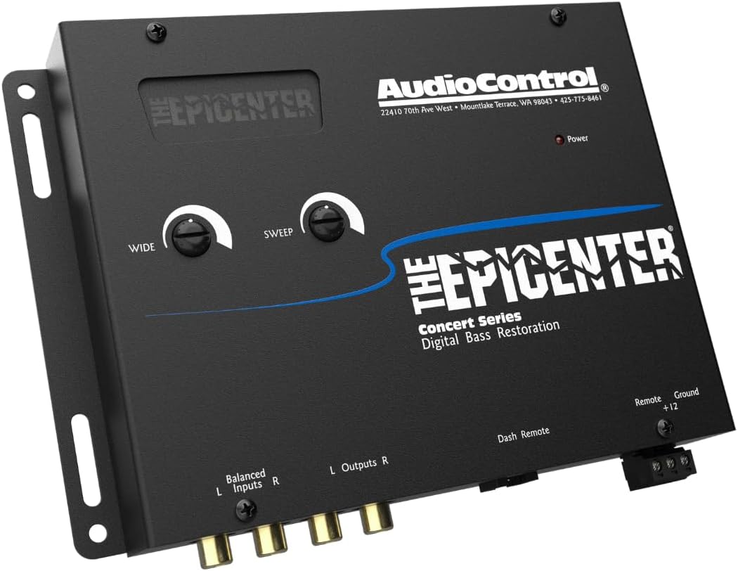 AudioControl Epicenter Digital Bass Control Processor Car Audio Enhancer with Wired Remote Control