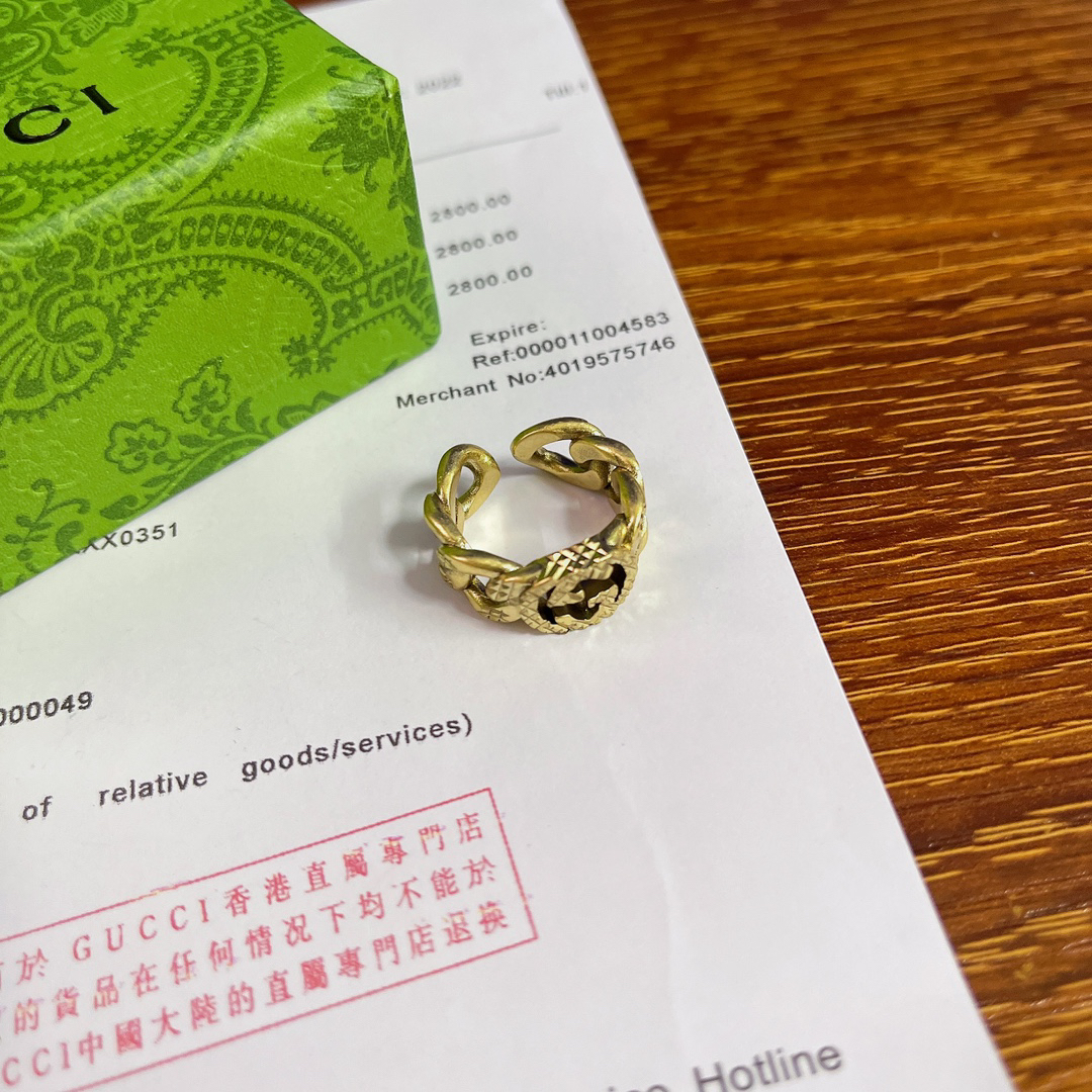 GUCCI GG chain ring